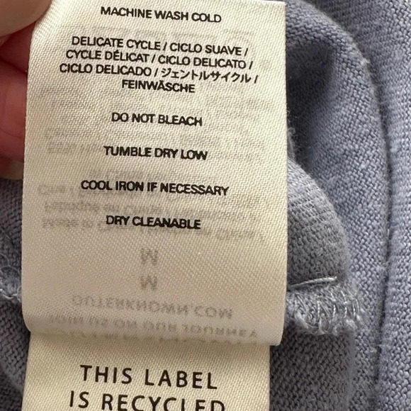 OUTERKNOWN Neptune MIDI T-Shirt Dress Casual Hemp Blend, Size Medium - Picture 11 of 15